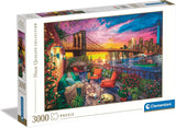 Clementoni - 33552 Kolekcja - Manhattan Balcony Sunset 3000 elementów Puzzle dla dorosłych i dzieci 10-letnia gra zręcznościowa dla całej rodziny Puzzle Naty Shop Domyślny tytuł