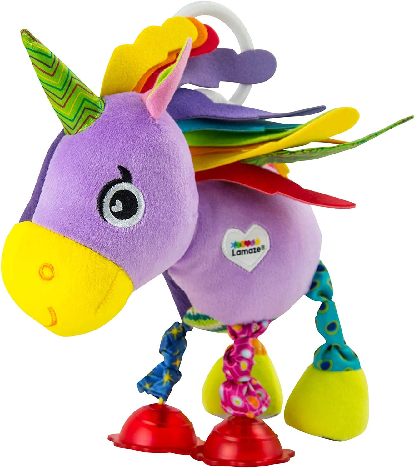 Lamaze Zabawka dla niemowląt „Freddie the Firefly” Clip & Go, wysokiej jakości zabawka dla małych dzieci, zawieszka z uchwytem wzmacniająca relację rodzic-dziecko, od 0 miesiąca życia, wiele kolorów zabawek dla dzieci Naty Shop Ella The Unicorn