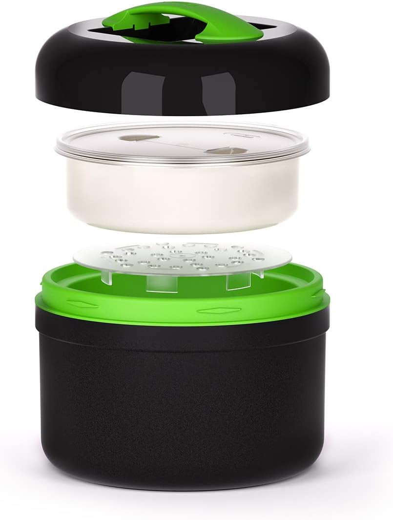 VALHERMFOOD25-03 Pro Term Lunchbox 2,5 l Kolorowy - Gris/Green Pudełka do przechowywania żywności Naty Shop