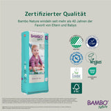 Pieluszki dziecięce Bambo Nature rozmiar 4 (7-14 kg) - 48 sztuk. Pieluszki Premium ze zwiększoną ochroną przed wyciekami | Najwyższy komfort i swoboda dla aktywnych dzieci | Pieluszki testowane dermatologicznie