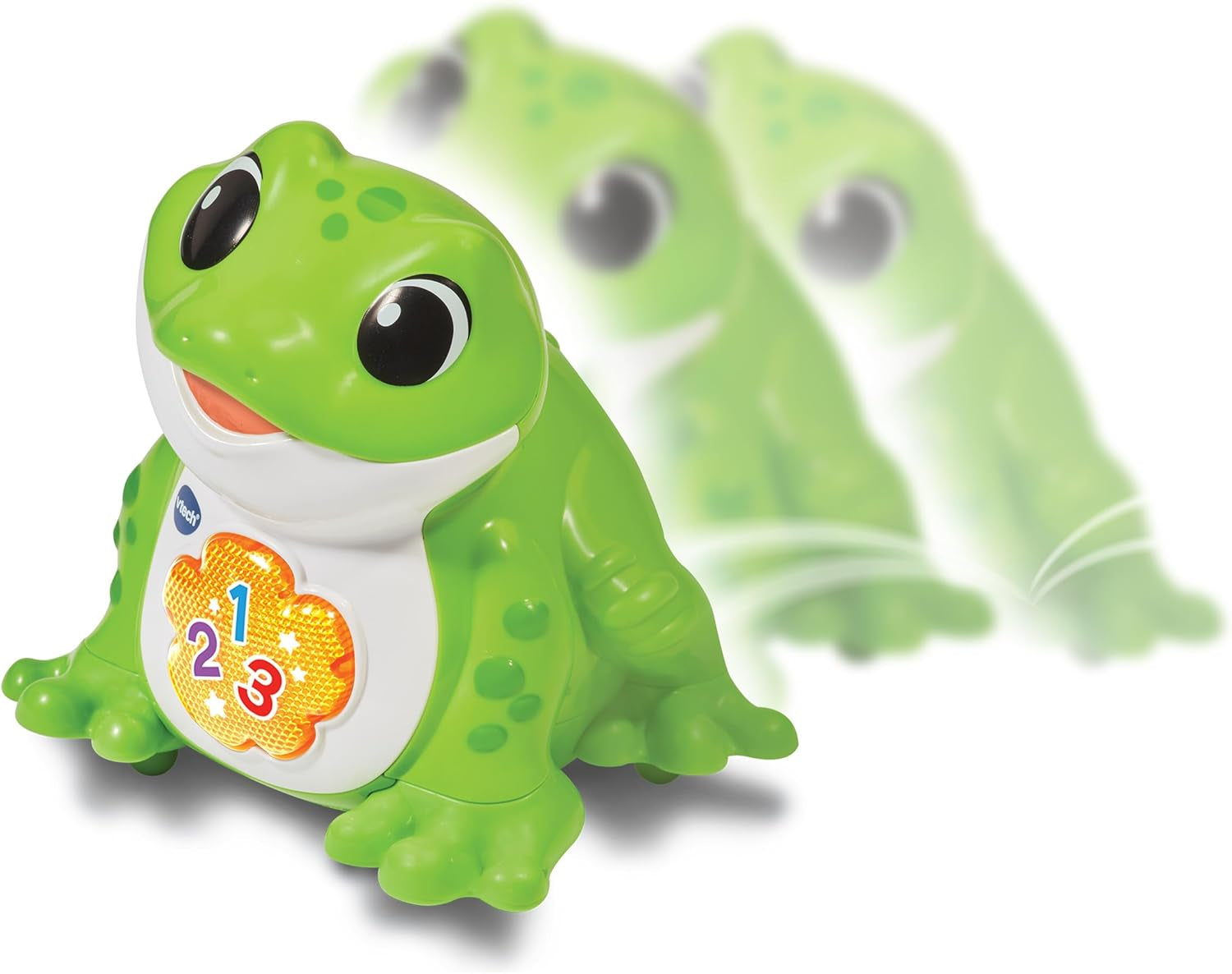 Vtech Baby Jumping Frog - Mówiąca skacząca żaba z 3 piosenkami i 12 piosenkami - Dla dzieci w wieku 12-36 miesięcy Baby Toys Naty Shop