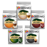 Tassimo Kapseln Probierbox, Vielfaltspaket, 64 podkładki, 5 sortenów