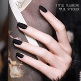 JMEOWIO Nagelfolie UV Härtend Karbon Schwarz Halloween Żelowe paski do paznokci UV Nagelsticker Nagelaufkleber Nail Art Dekoration Nageldesign Zubehör