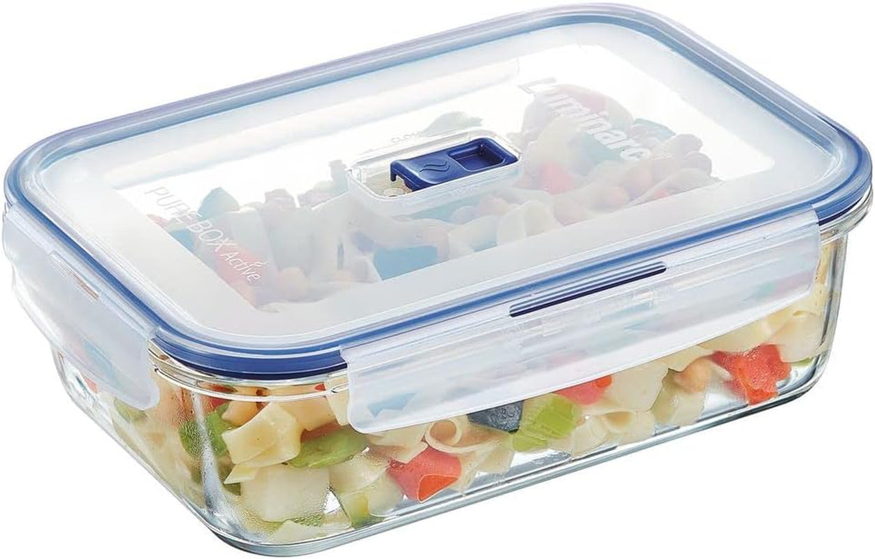 Pojemniki prostokątne Pure Box Active Hermetico - 197 cl Bicolor Pudełka do przechowywania żywności Naty Shop