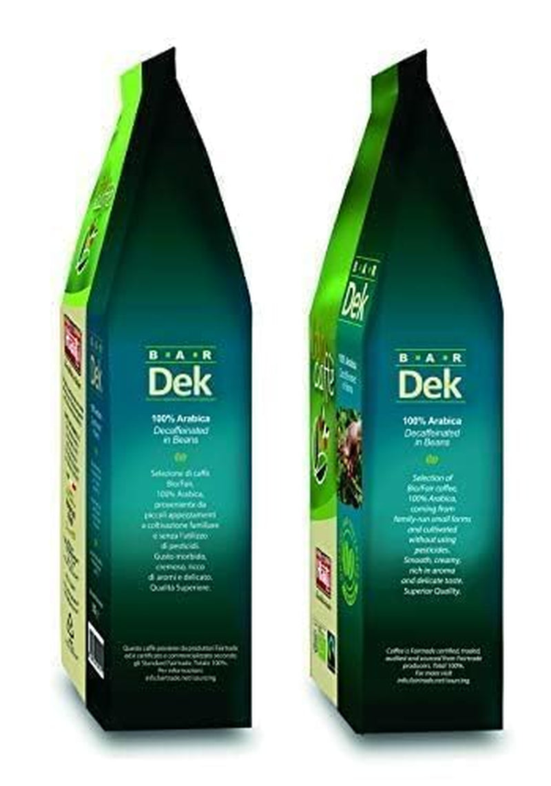 Caffè Haiti Roma organiczna kawa ziarnista bezkofeinowa, 100% Arabica, certyfikat Fairtrade, jakość organiczna, opakowanie 2 x 500g