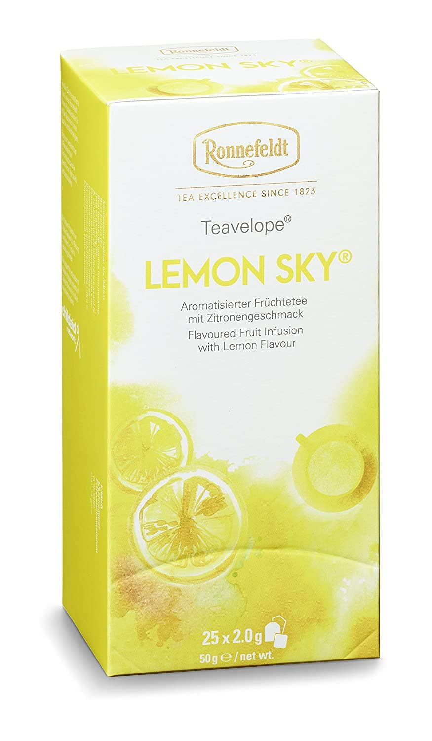 Teavelope „Lemon Sky” - Herbata owocowa o smaku cytrynowym, 25 torebek, 50 g