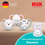 Smoczki NUK Perfect Match Air dla niemowląt | 6-18 miesięcy | Smoczki ortodontyczne, które wspomagają cyrkulację powietrza i zapobiegają wysypce spowodowanej śliną | 95% akceptacji przez dzieci** | Disney Kubuś Puchatek | Opakowanie 2