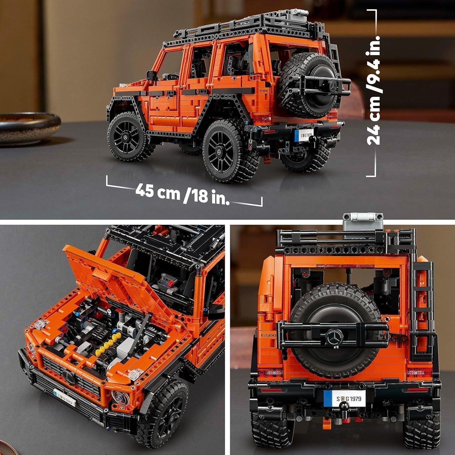 LEGO Technic Mercedes-Benz G 500 Professional Line, zestaw do budowania modelu samochodu klasy G, prezent dla dorosłych, zestaw luksusowego pojazdu terenowego, kolekcjonerski Mercedes, samochodzik zabawkowy 42177 Zestawy do budowania w sklepie LEGO