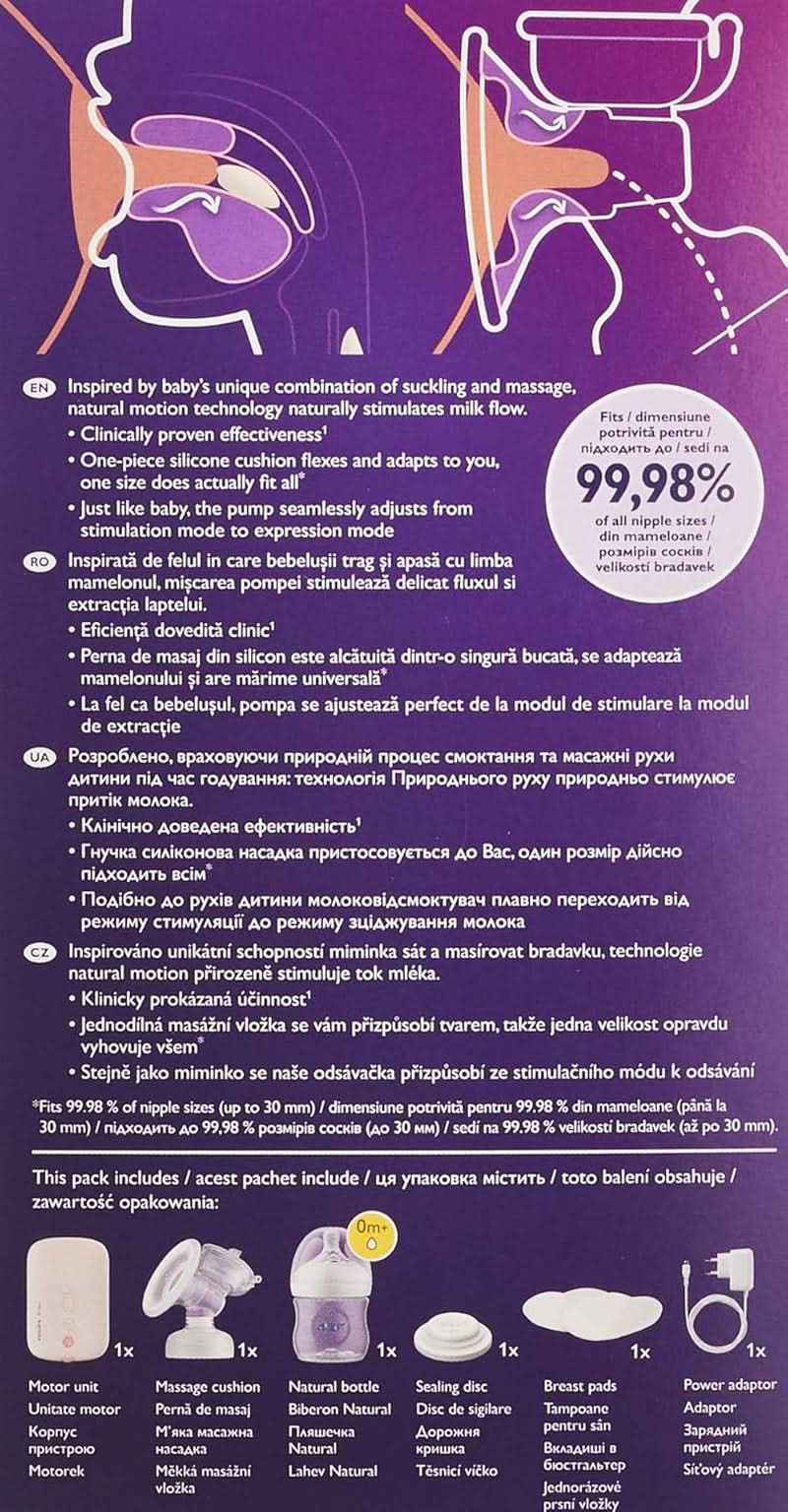 Laktator elektryczny Philips Avent (model SCF395/11) Akcesoria Żywność i karmienie piersią Sklep Bebe Naty
