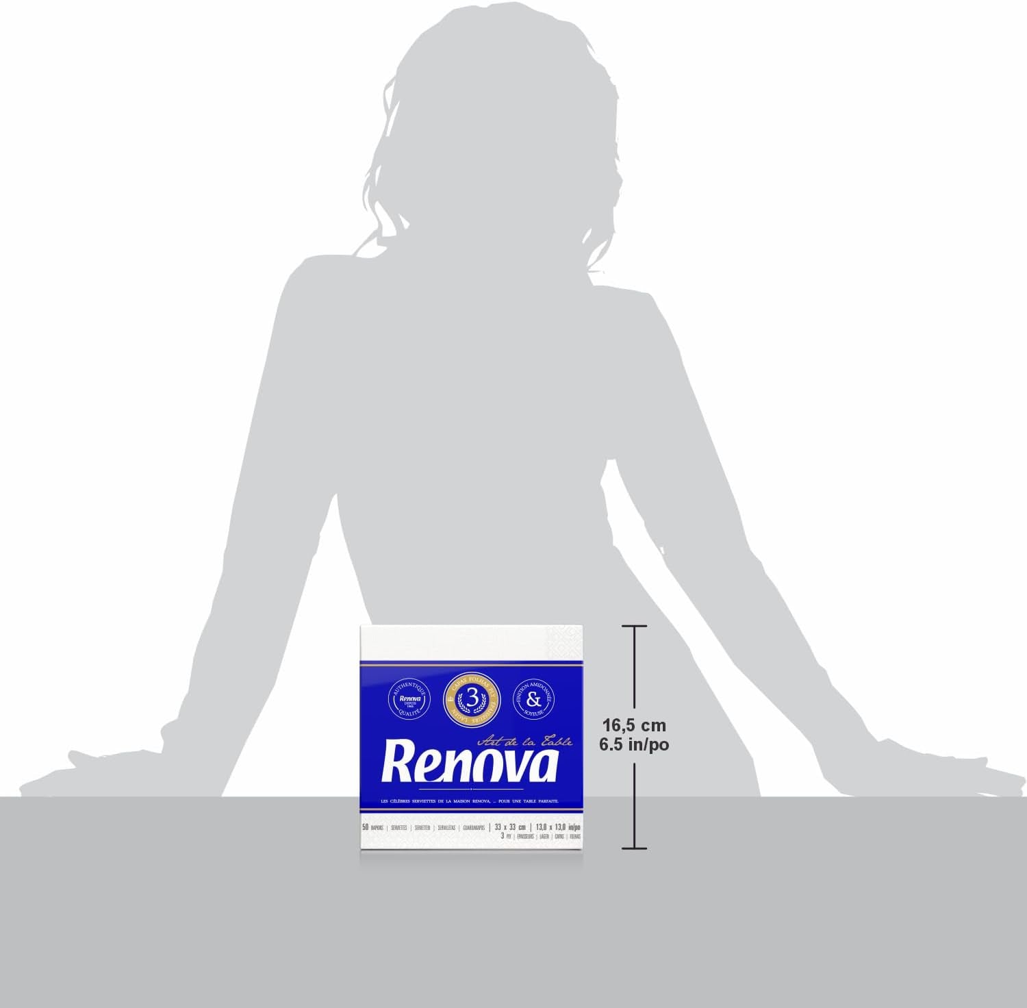 Serwetki papierowe Renova, grafika na stół, 50 serwetek Premium, 3 warstwy