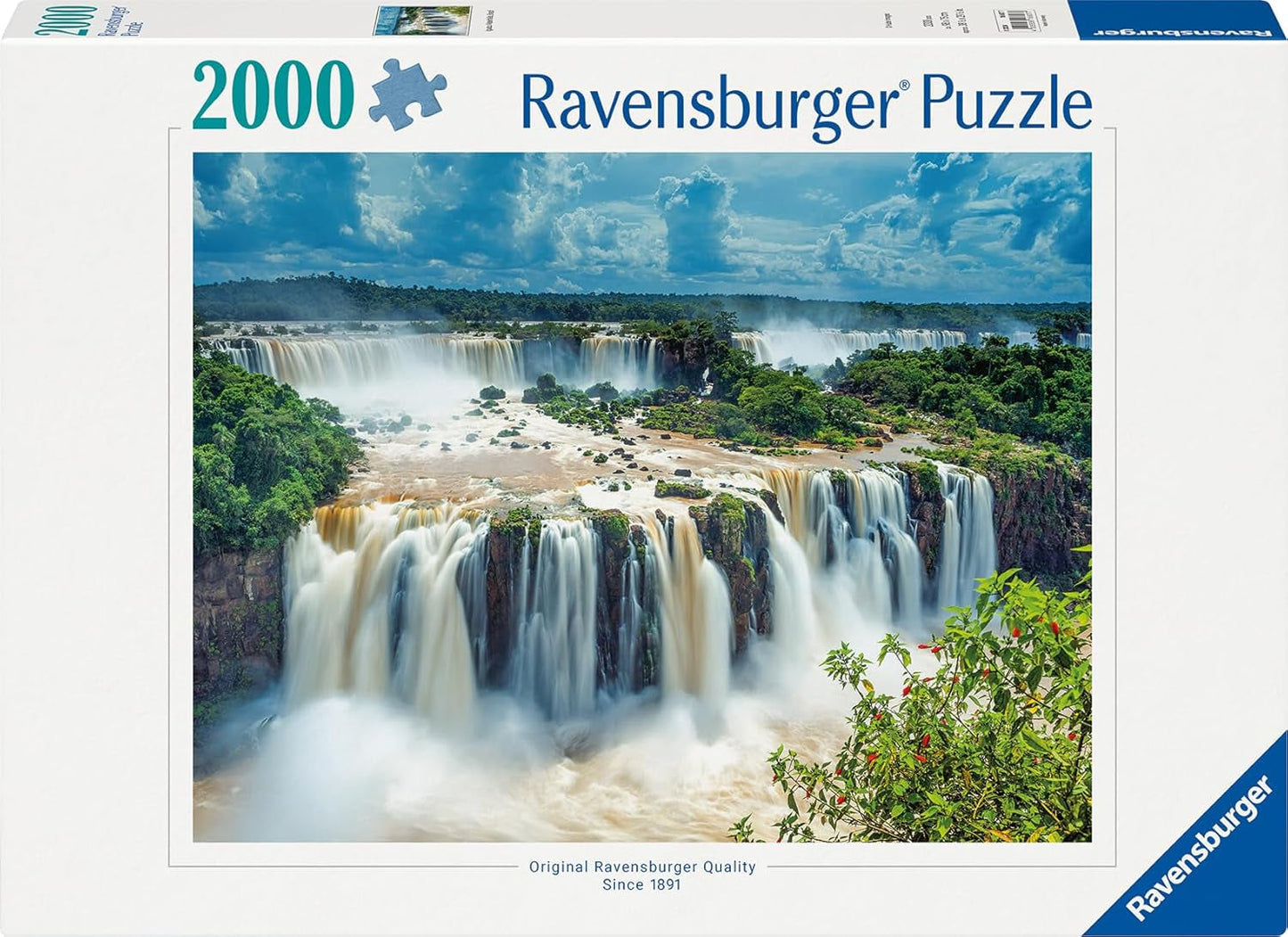 Ravensburger Puzzle 16607 - Wodospady Iguazu - 2000-elementowe puzzle dla dorosłych i dzieci powyżej 14. roku życia Puzzle Naty Shop