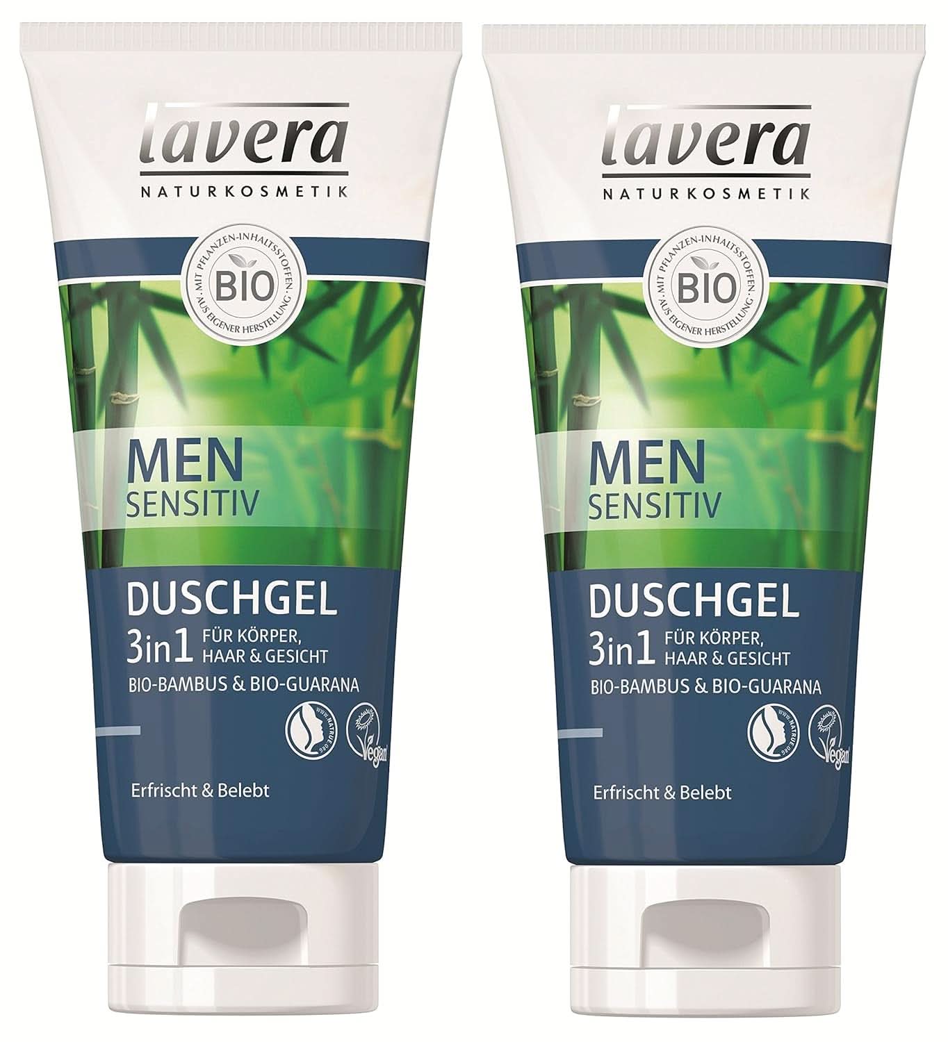 Lavera, Żel pod prysznic z organicznym bambusem i guaraną, 3 w 1, do skóry, włosów i twarzy, 200 ml Pod prysznic i do kąpieli Naty Shop 2