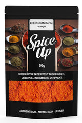 Spice up Orange Food Coloring 50G – Pomarańczowy barwnik spożywczy 50G – Jasny proszek koloryzujący do pomysłów kuchennych i wypieków – Do deserów, napojów, curry i kreatywnych dekoracji – Wegańskie i bez sztucznych dodatków