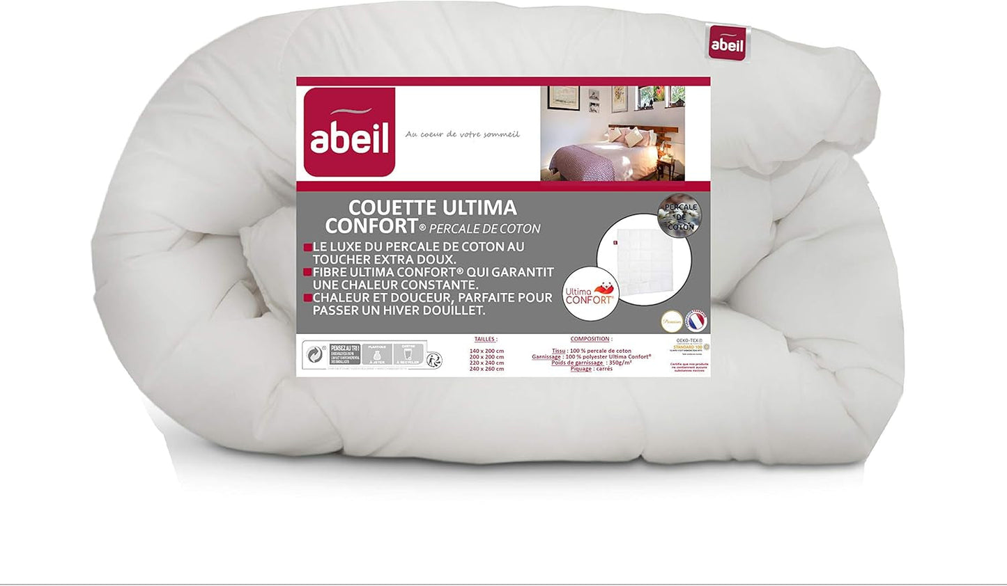 Abeil Premium Ultima Comfort kołdra z bawełny perkalowej, 200 x 200 cm Kołdry i kołdry Naty Shop 200 x 200 cm