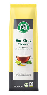 Lebensbaum Earl Grey Klasyczna czarna herbata z naturalną bergamotką i olejkiem cytrynowym, harmonijna, aromatyczna, 100% organiczna, sypka, 100g