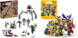 LEGO Star Wars 75372 Zestaw bojowy żołnierza klonów i droida bojowego, zawiera zestaw bojowy 4 minifigurki, 5 droidów i ścigacz ze strzelcem - Zabawka konstrukcyjna dla chłopców i dziewcząt w wieku od 7 lat Zestawy do budowania Besuche den LEGO-Store Zestaw bojowy + Minifigurki, seria 25
