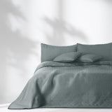 Ameliahome Narzuta z pomponami 220X240 cm Dwustronna narzuta Pikowanie ultradźwiękowe Poliester Meadore Grey Łóżka i koce Besuche den AmeliaHome-Store