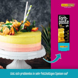 DECOCINO Żółta pasta koloryzująca rozpuszczalna w tłuszczach - 15 g - Barwnik spożywczy na bazie oleju, idealny do barwienia czekolady, kremu maślanego, ciasta na fondant lub ciasteczka