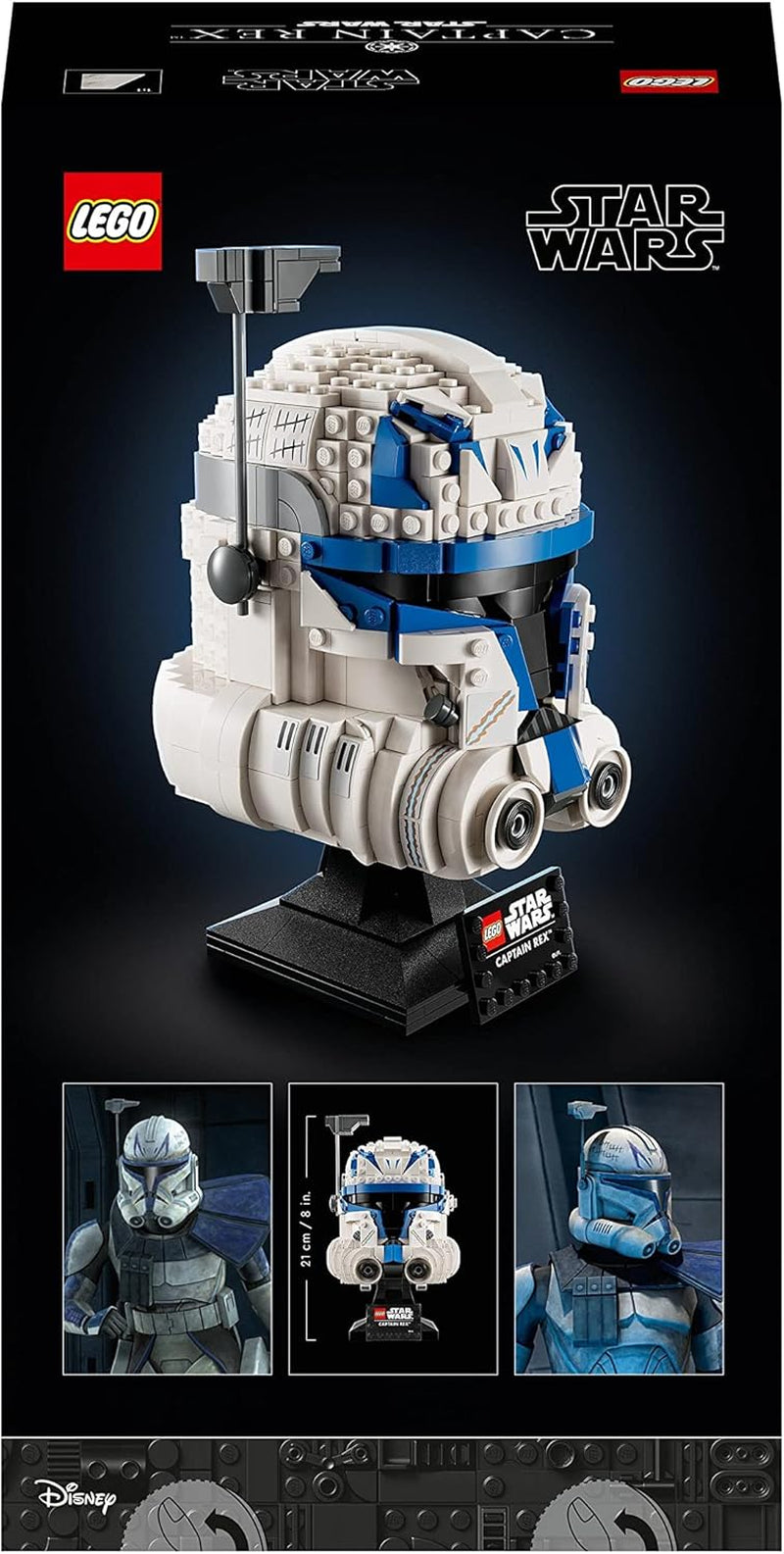 LEGO 75349 Star Wars Zestaw hełmu Kapitana Rexa Clone Wars Model kolekcjonerski Seria 2023 Pamiątka i pomysł na prezent Zestawy do budowania Kup w sklepie LEGO