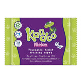 Melon Feuchttücher - Spülbar - Aus 95% Wasser - Parfümfrei - Plastikfrei - Dermatologisch Getestet - Feuchtes Toilettenpapier Aus 100% Pflanzlichem Cellulosematerial - 60 Tücher Naty Shop 60 Stück (opakowanie 12Er) Melon