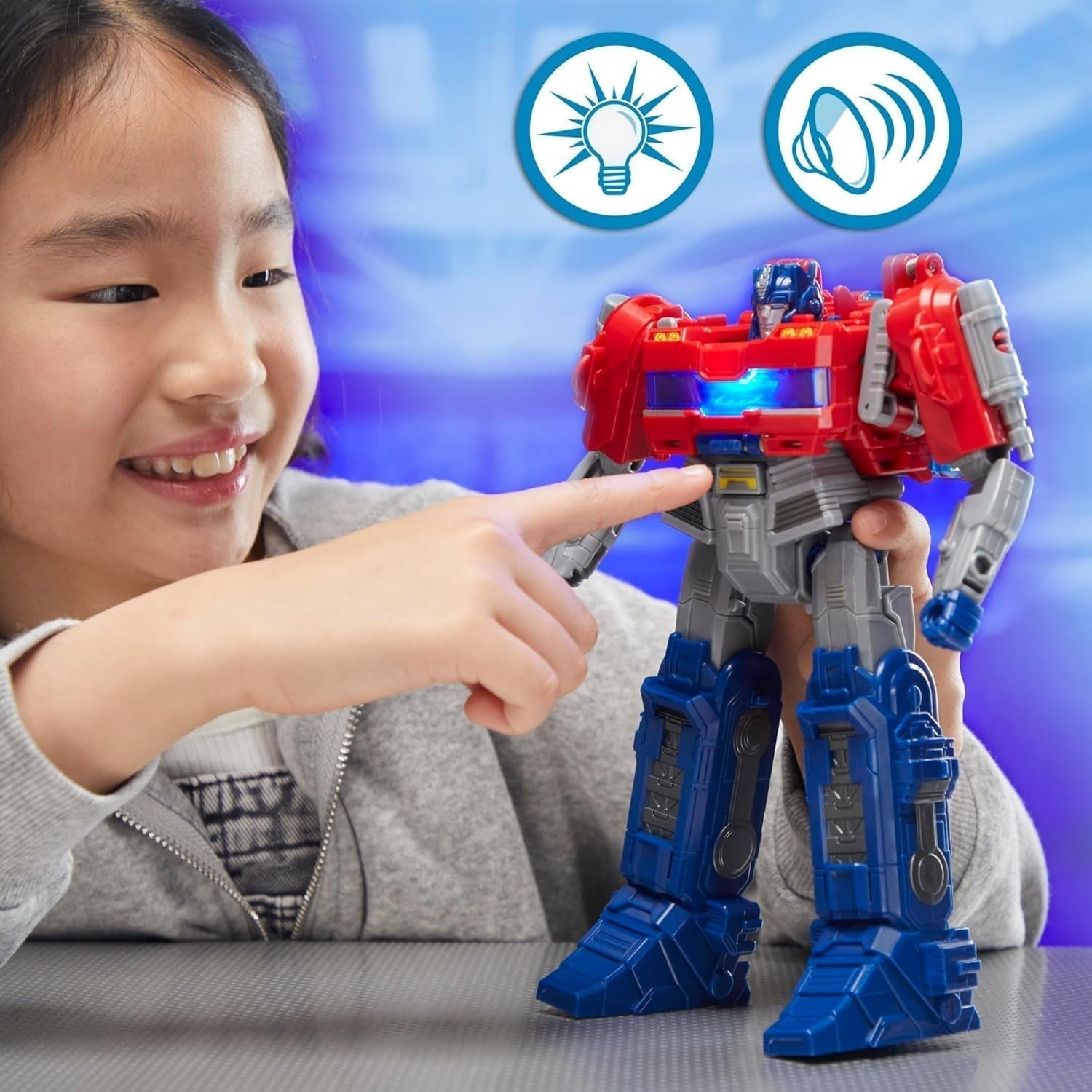 Interaktywna figurka Transformers One Power Flip Optimus Prime (Orion Pax) Figurki Naty Shop