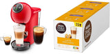 NESCAFÉ DOLCE GUSTO Krups KP3405 Genio S Plus Maszyna do kapsułek | Zwiększenie espresso, ciśnienie pompy 15 barów | Zbiornik na wodę 0,8 l | 1500 watów | Kolor czerwony z latte macchiato