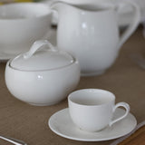Popielniczka podstawowa Villeroy & Boch New Cottage, 450 ml, wysokość: 6,5 cm, porcelana premium, biała
