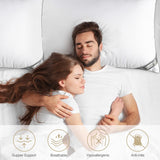 Poduszka Bedstory, 2 sztuki, jakość hotelowa, alternatywna, wspierająca, hipoalergiczna poduszka do spania dla osób śpiących na brzuchu, plecach i boku Naty Shop Poduszki standardowe
