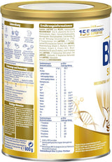 BEBA SUPREME JUNIOR 1 Plus - Napój dla dzieci od 1 roku, z kompleksem 6 HMO, bez laktozy, bez oleju palmowego, bez oleju rybnego, żywność dla małych dzieci, mleko w proszku dla niemowląt, opakowanie 6 szt. (6 x 800g)