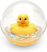 Fisher-Price WaterMates Ducky Ball, zabawna kaczka w kuli konfetti, zabawka dla dziecka, piłka do zabawy, zabawka do kąpieli, od 3 miesięcy, 75676 zabawki dla dzieci Naty Shop Duck Ball