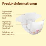 Pieluchy Amazon Ultra Dry, rozmiar 1 (2-5 kg) - pudełko miesięczne, białe, 96 sztuk (2 opakowania po 48) (dawniej marka Mama Bear, identyczny produkt)