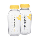 Butelki dla niemowląt Medela do przechowywania mleka matki | Bez BPA | Zestaw 2 x 250 ml żywności dla niemowląt i akcesoriów do karmienia piersią Naty Shop