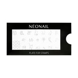 NÉONAIL Nagel Stempel Mit Schaber - Nägel Selber Machen - Stempel do zdobienia paznokci - Nageldesign Für Nagel Schablone - French Nails Stempel - Silikon Nagelstempel