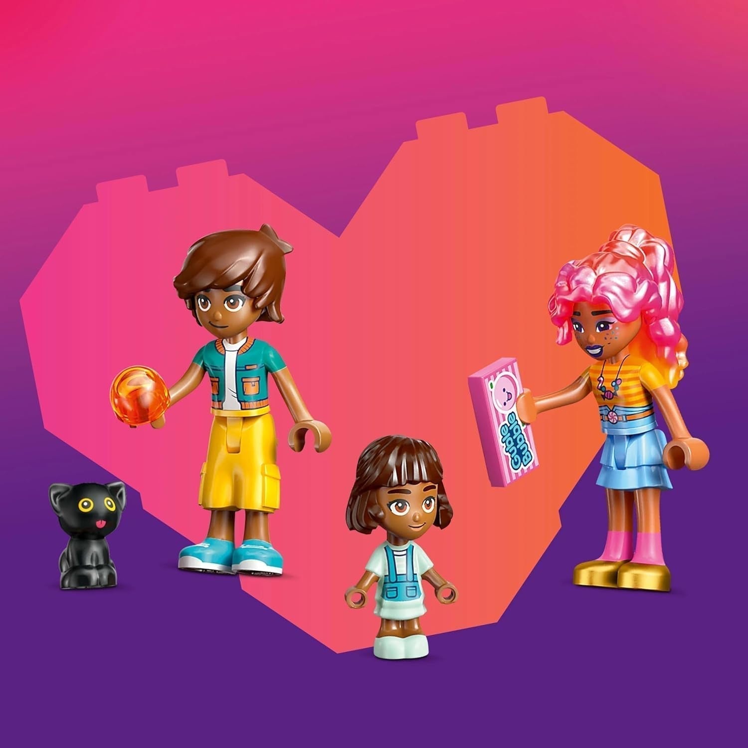 LEGO Friends Sklep w Heartlake Zestaw do zabawy dla dziewczynek od 6. roku życia Odgrywanie ról z 2 minilaleczkami, mikrolalką i zabawką dla kota 42649 Zestawy do budowania Besuche den LEGO-Store