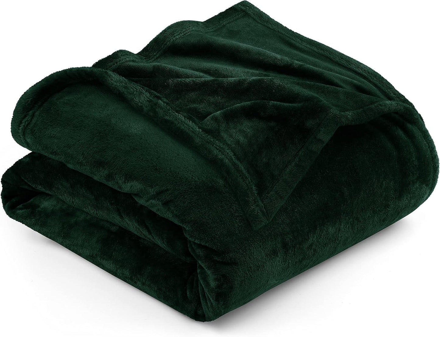 Pościel Utopia Przytulny koc polarowy [228X228 cm, szary] Miękki, lekki, ciepły i puszysty koc Wygodny i oddychający koc na rozkładaną sofę Sofa Łóżka i koce Besuche den Utopia Bedding-Store Forest Green 228X213 cm