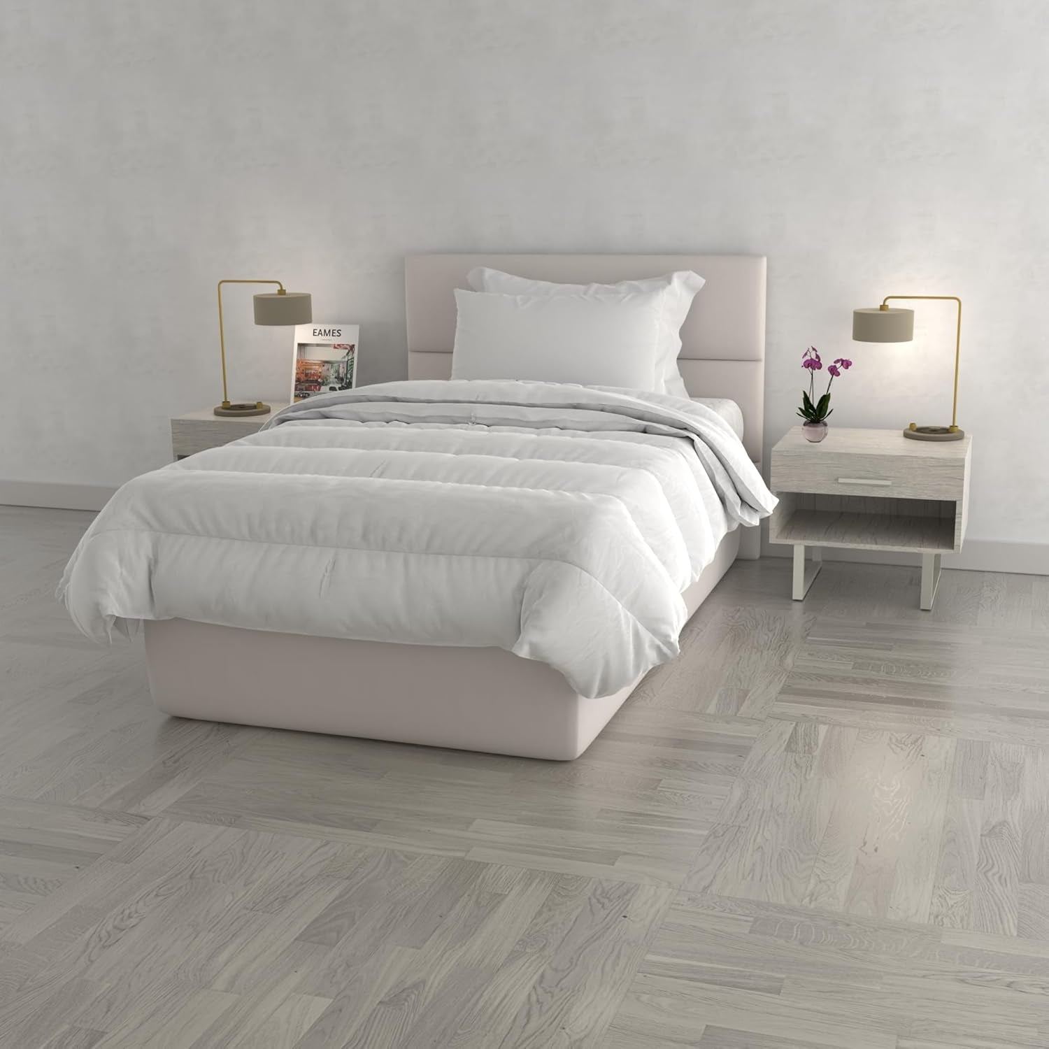 Kołdra Prestige, 4 pory roku, Made in Italy, biała, 150 X 200 cm Kołdry i kołdry Naty Shop 150X200Cm