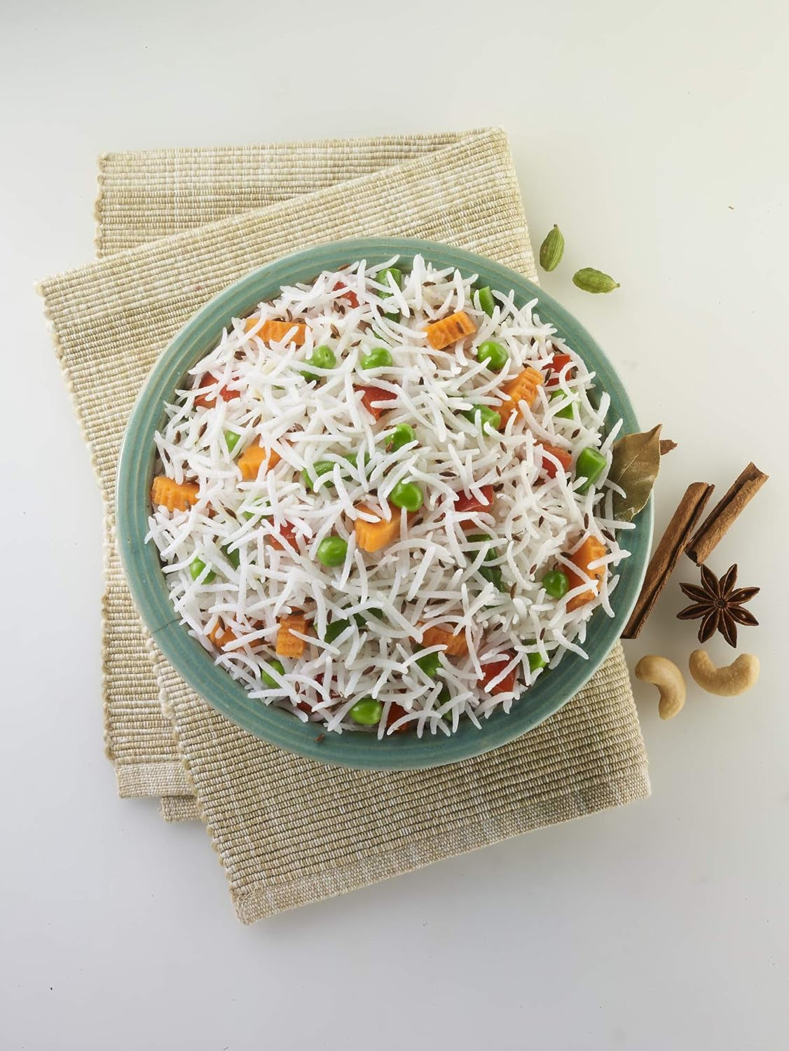 INDIA GATE Premium Basmati Rice – Aromatyczny, drobnoziarnisty ryż długoziarnisty z Indii, drobnoziarnisty (1 x 500 g)