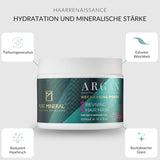 Pure Mineral - Intensywnie regenerująca maska do włosów z arganem - Naprawia i nadaje połysk suchym włosom - Odżywia witaminą E - Bez siarczanów, parabenów, ropy naftowej - Maska do włosów Naty Shop 350ml