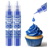Barwnik spożywczy w żelu - HXDZFX 2×30ml, barwnik spożywczy bez cukru, silnie skoncentrowany, do dekoracji ciast, białej fondantu, makaroników, ciasteczek, wypieków, pisanek, śluzu (fiolet winogronowy)