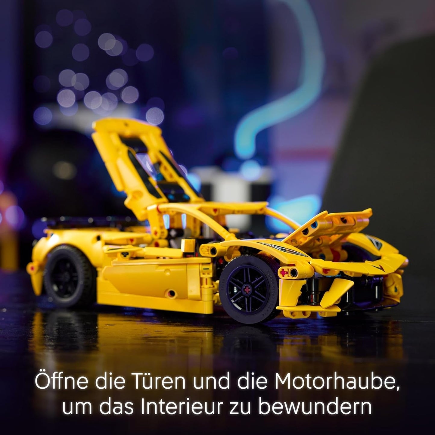 LEGO Technic Chevrolet Corvette Stingray - Kolekcjonerska zabawka do budowania - Zabawkowy samochód sportowy - Model samochodu - Prezent dla 9-letnich chłopców i dziewcząt, którzy kochają samochodziki 42205 Zestawy do budowania Besuche den LEGO-Store