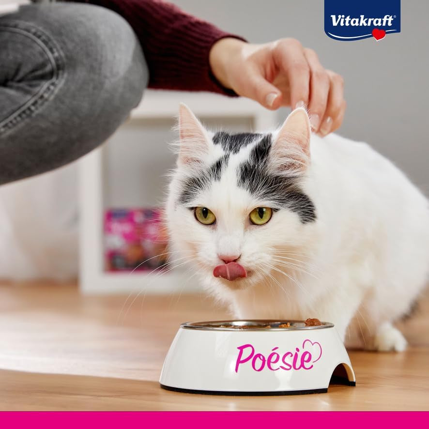Vitakraft Poésie Délice, Fish Selection, Nassfutter Katze, Katzennassfutter w sosie, mit Seelachs, mit Kabeljau, ohne Zusatz von Zucker und Getreide (1 pakiet z 6x 85g)