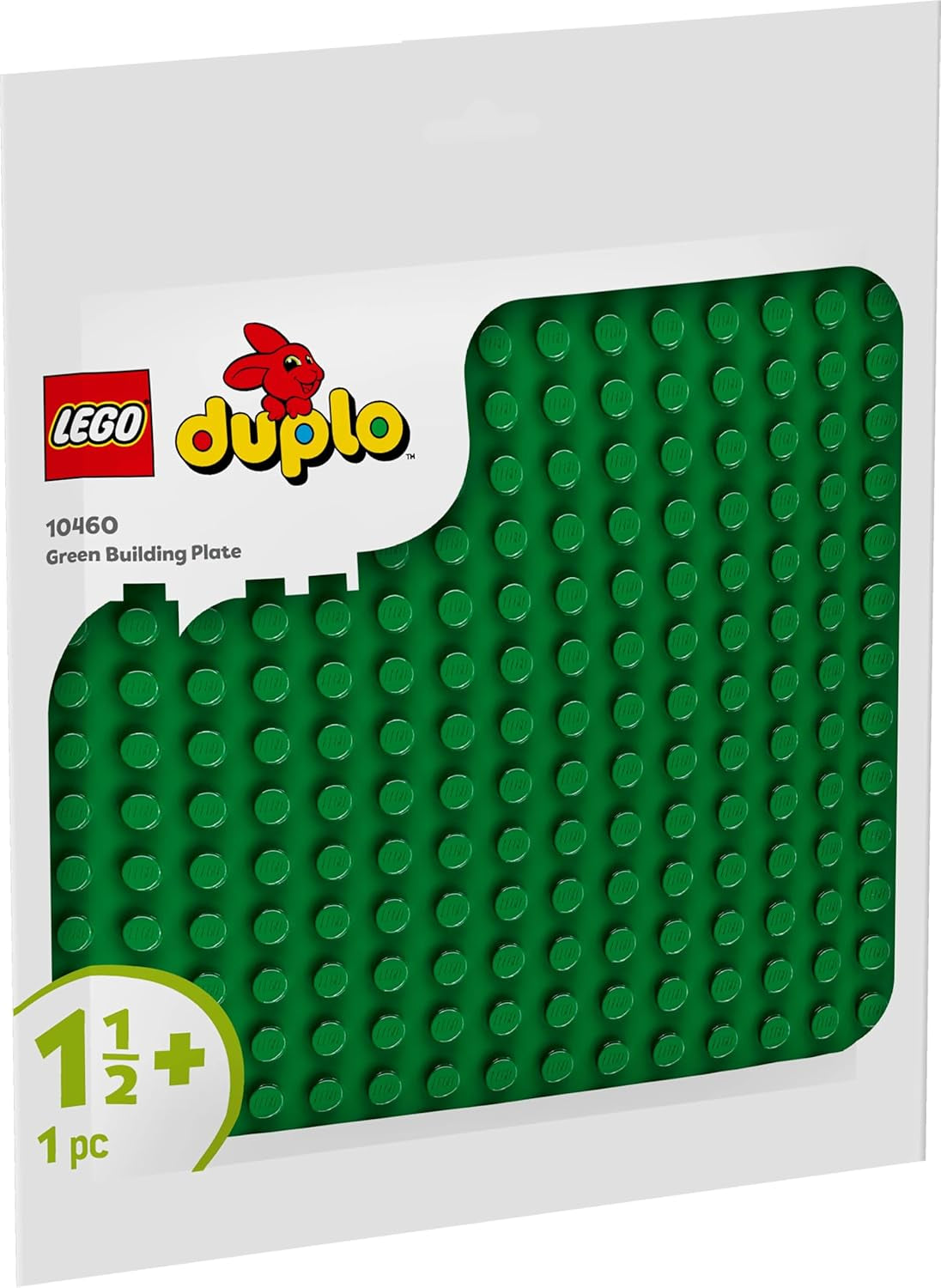 Zielona deska konstrukcyjna LEGO DUPLO, Zabawka konstrukcyjna dla dzieci od 18. miesiąca życia, Do eksponowania modeli, Umożliwia przedszkolakom kreatywne budowanie i twórczą zabawę, Zabawka edukacyjna 10460 Zestawy do budowania Besuche den LEGO-Store