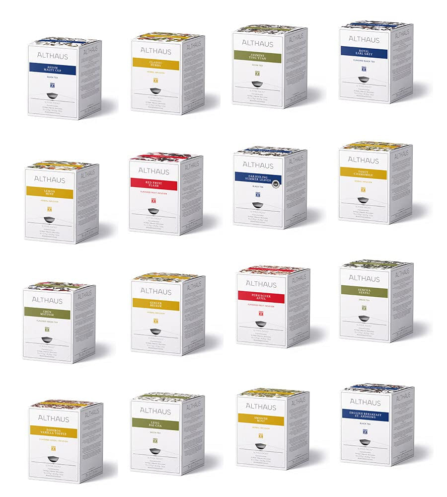 Althaus Tea PERSIAN JABŁKO ⋅ Herbata owocowa w torebkach piramidalnych PYRA PACK ⋅ Herbata owocowa o smaku jabłkowym ⋅ 15 X 2,75G