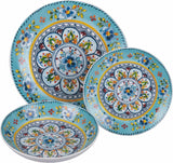 Serwis obiadowy porcelanowy 18 szt., 6 różnych kompletów talerzy, Andaluzja