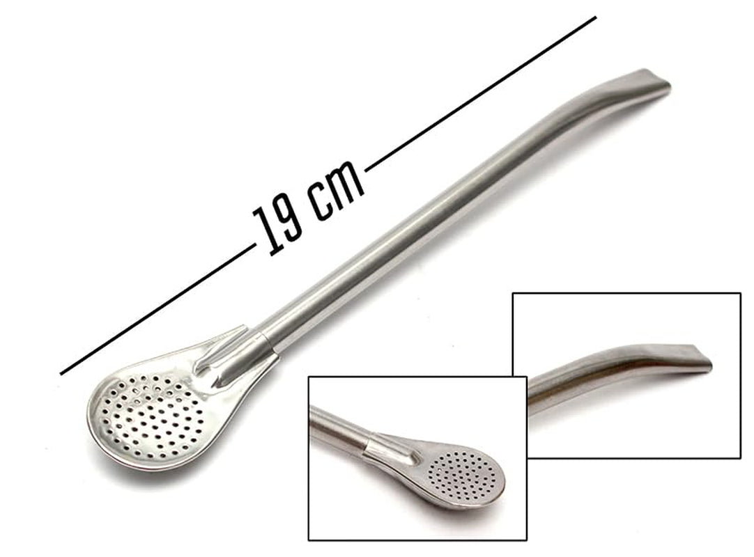 Zestaw do herbaty Yerba Mate dla 2 osób – Mas Energia Guarana 400 g – Kubek ceramiczny Marmol Blue 350 ml – Bombilla ze stali nierdzewnej 19 cm – Herbata sypka 2 x 200 g