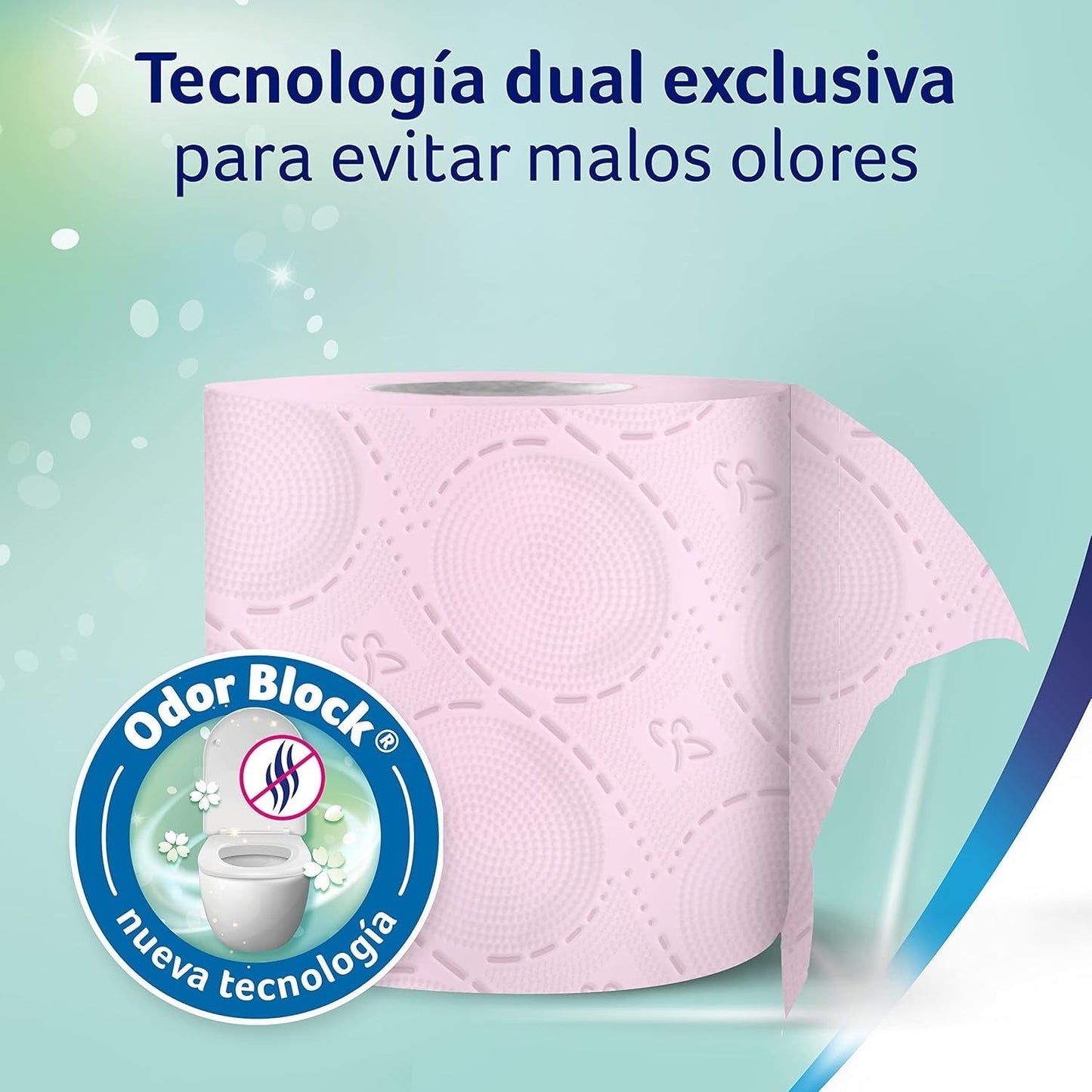 Colcasa Care & Protect Papier toaletowy 3 X 12 z technologią blokowania nieprzyjemnych zapachów, neutralizuje nieprzyjemne zapachy, opakowanie 36 rolek, 3-warstwowe, świeżo pachnące różowe rolki
