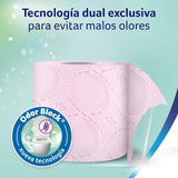 Colcasa Care & Protect Papier toaletowy 3 X 12 z technologią blokowania nieprzyjemnych zapachów, neutralizuje nieprzyjemne zapachy, opakowanie 36 rolek, 3-warstwowe, świeżo pachnące różowe rolki