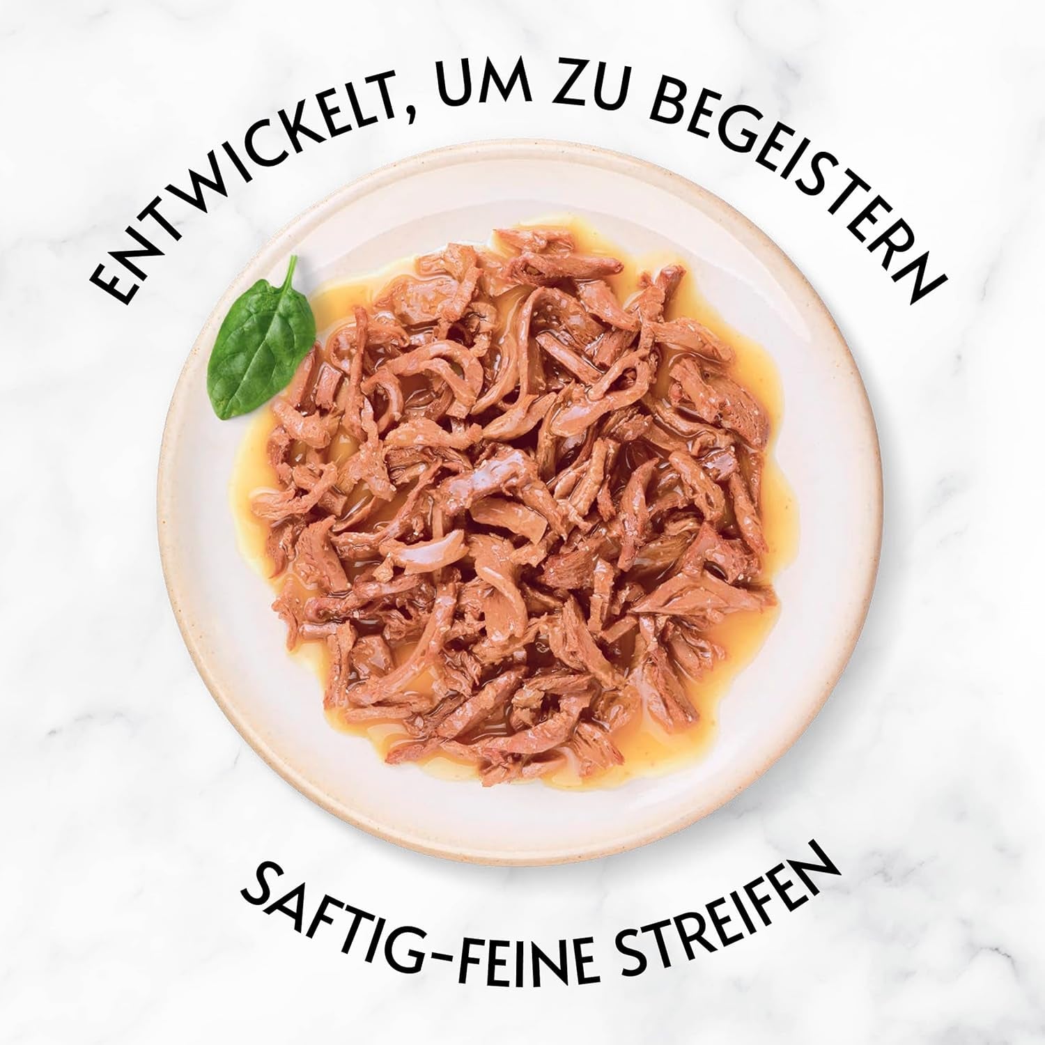 Gourmet Gold Soczyste cienkie paski, mokra karma dla kotów z kurczakiem, opakowanie 12 szt. (12 x 85 g)
