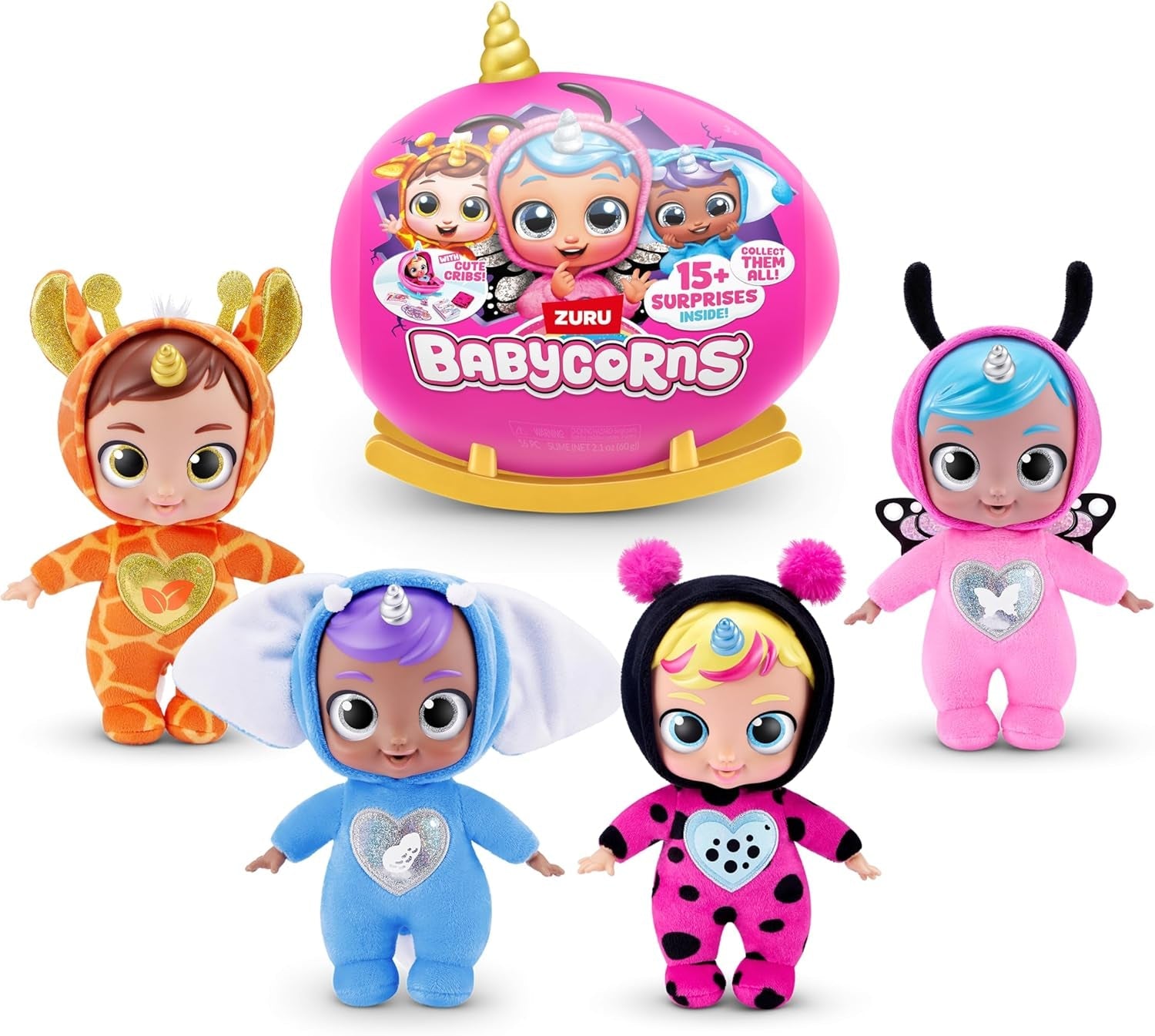 Babycorns Magic Dolls Series 1 Small (Skylar) firmy ZURU, niespodzianka, rozpakowywanie, dziewczynka, lalka