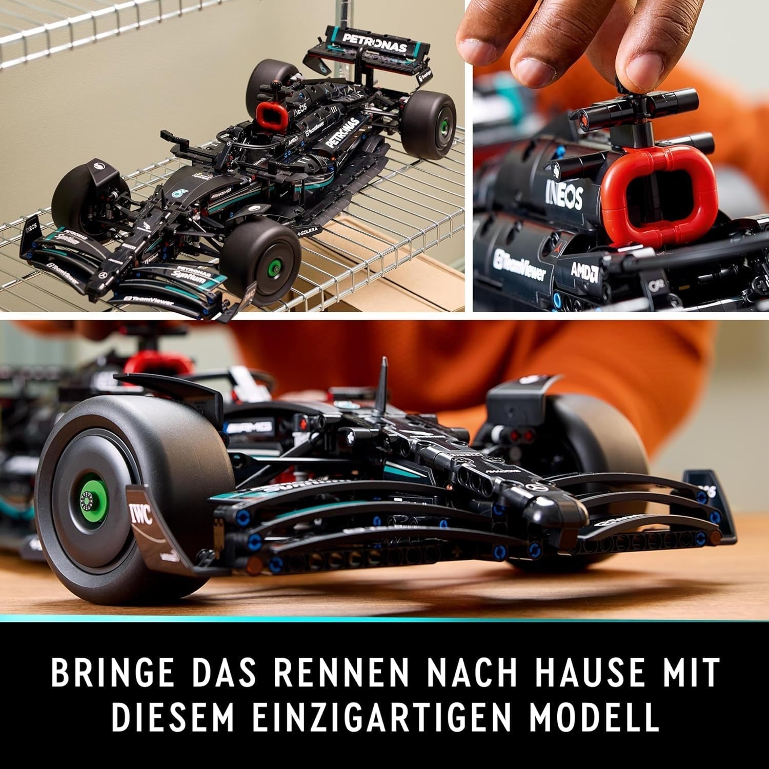 LEGO Technic Mercedes-Amg F1 W14 E Zestaw wyczynowy dla dorosłych, model samochodu wyścigowego w zmniejszonej skali, przedmioty kolekcjonerskie w domu lub biurze, prezenty Formuły 1 dla mężczyzn, kobiet 42171 Zestawy do budowania Besuche w sklepie LEGO